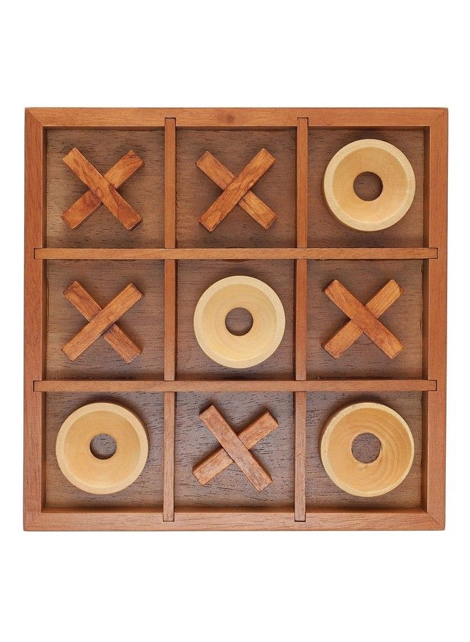 WE Games Tic Tac Toe Wooden Board Game - Image 2