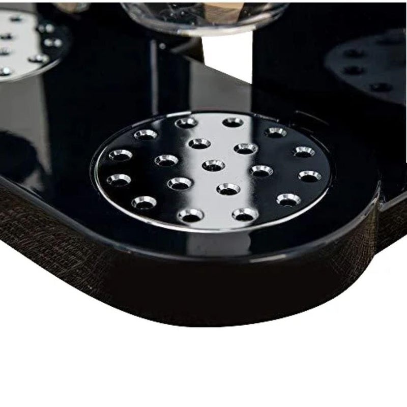 Rotating Cereal Dispenser, Clear with Black Lid, 3 Containers - Image 2