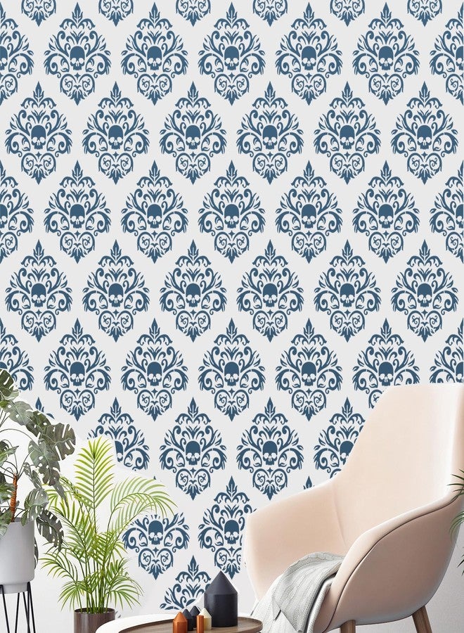 zosylley Damask Stencils for Walls 12inch Damask Stencil Large Texture Stencils for Painting on Wood Furniture Canvas Paper Fabric - Image 3