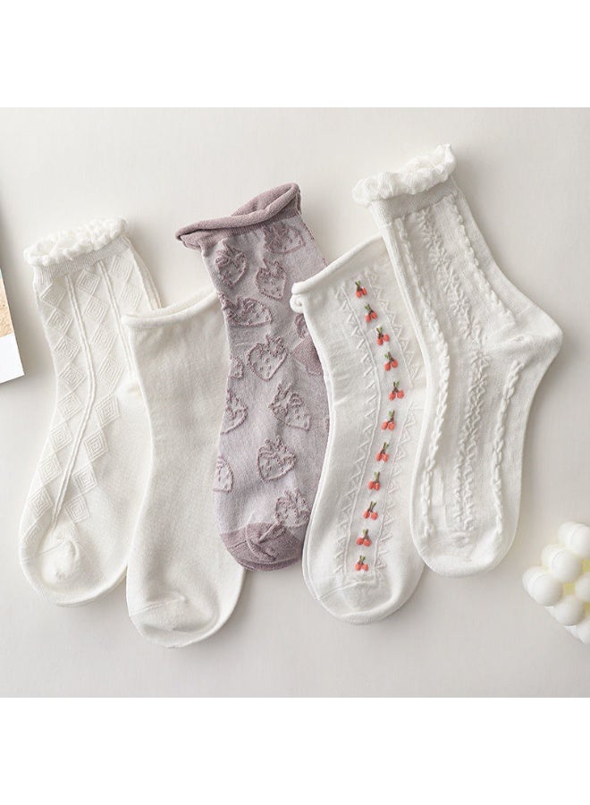Fashion Anti Slip Breathable Sports Socks Ten Piece Set