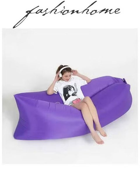 Outdoor portable inflatable waterproof beach air bed air bed sofa Inflatable Lounger Air Sofa Hammock for Outdoor, Travelling, Camping, Hiking, Picnic