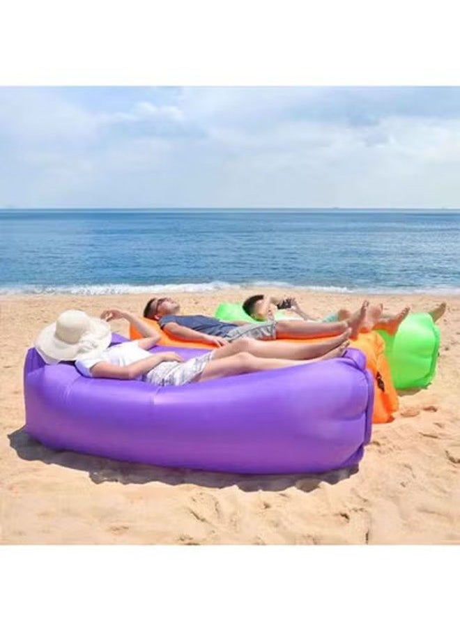 Outdoor portable inflatable waterproof beach air bed air bed sofa Inflatable Lounger Air Sofa Hammock for Outdoor, Travelling, Camping, Hiking, Picnic