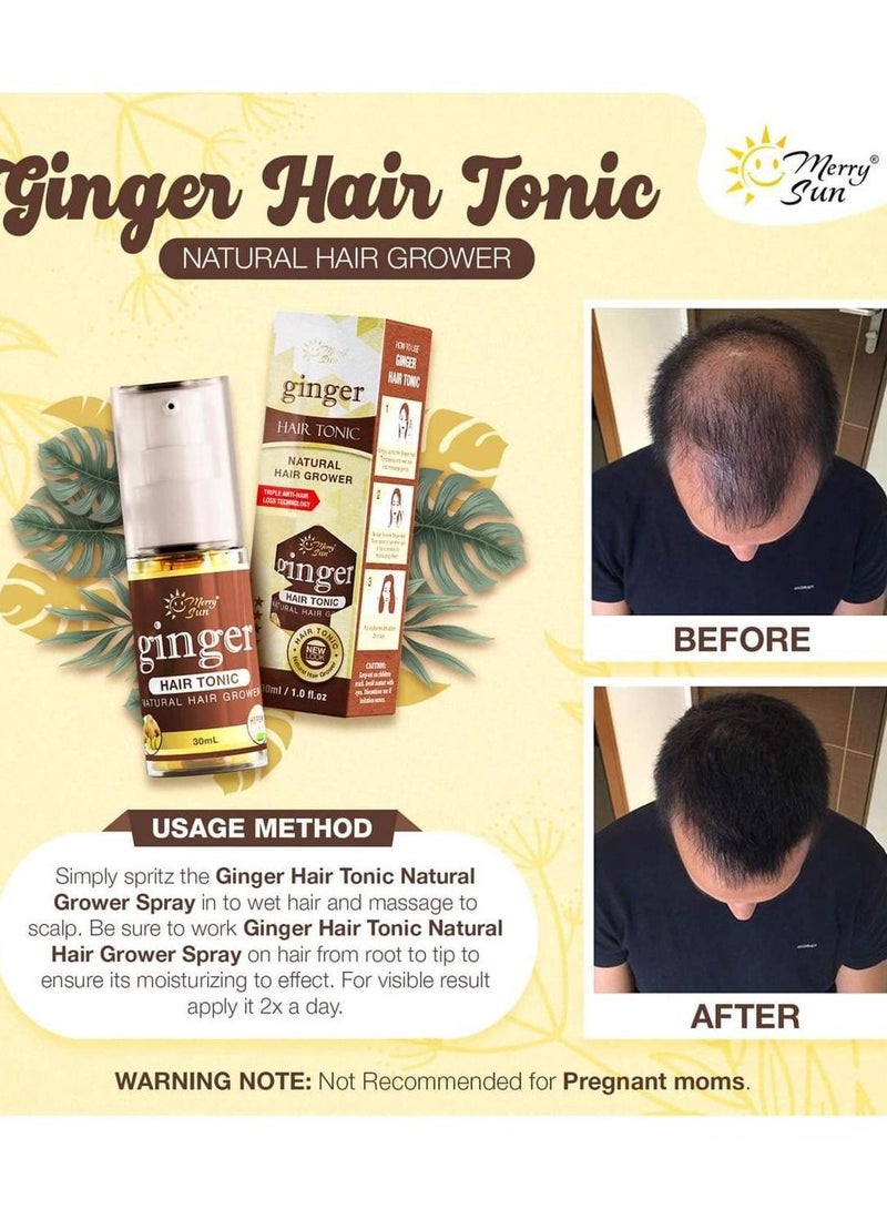 Merry Sun Ginger Hair Tonic Natural Hair Grower - Image 3