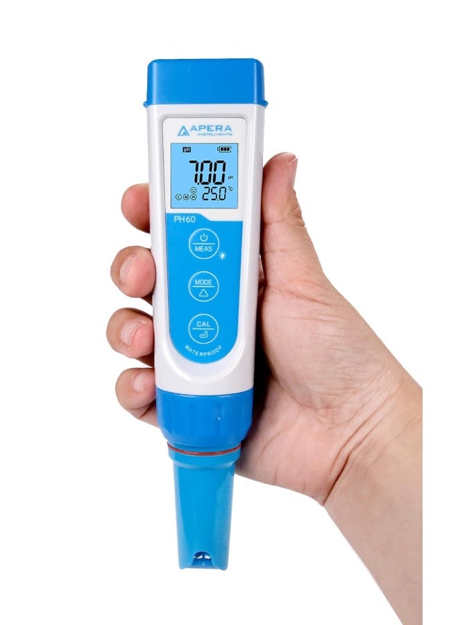 Generic AI311 Premium Series PH60 Waterproof pH Pocket Tester Kit Replaceable Probe ±0.01 pH Accuracy  - Image 4