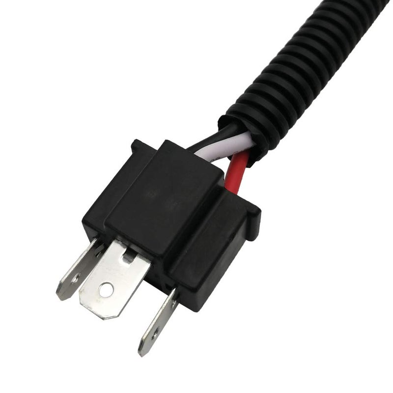 Audak 2Pcs H4 9003 HB2 Heavy Duty Ceramic Wiring Harness Sockets Male & Female Connector for Headlights or Fog Lights - Image 4