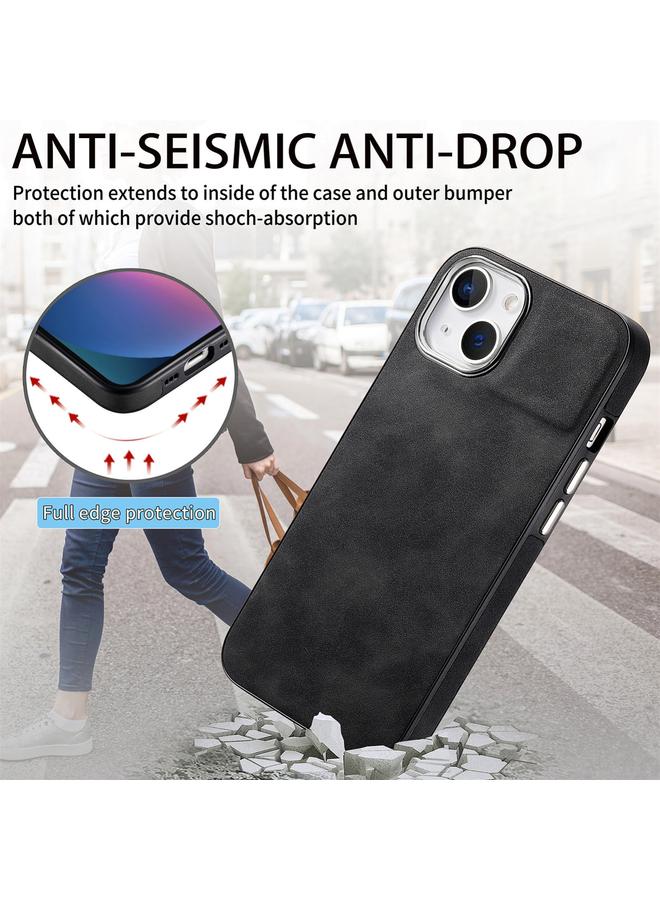 اس-توب جراب لهاتف iPhone 13 مصنوع من مادة TPU المقاومة للصدمات وملمس الجلد - Image 2