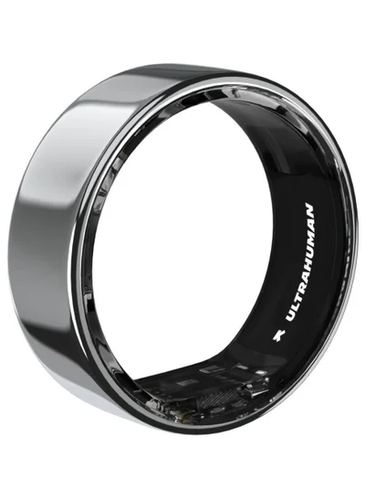 ULTRAHUMAN Ring AIR - Advanced sleep-tracking wearable, HRV & Temperature Monitoring,Track workout, movement & recovery, Water resistant, 6 Days Battery Life with Lifetime Free Subscription (Size 11) - Air Silver