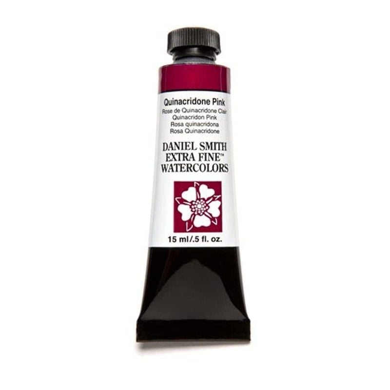 Daniel Smith Extra Fine Watercolor Paint Tube (Quinacridone, Pink, 15ml) - Image 4