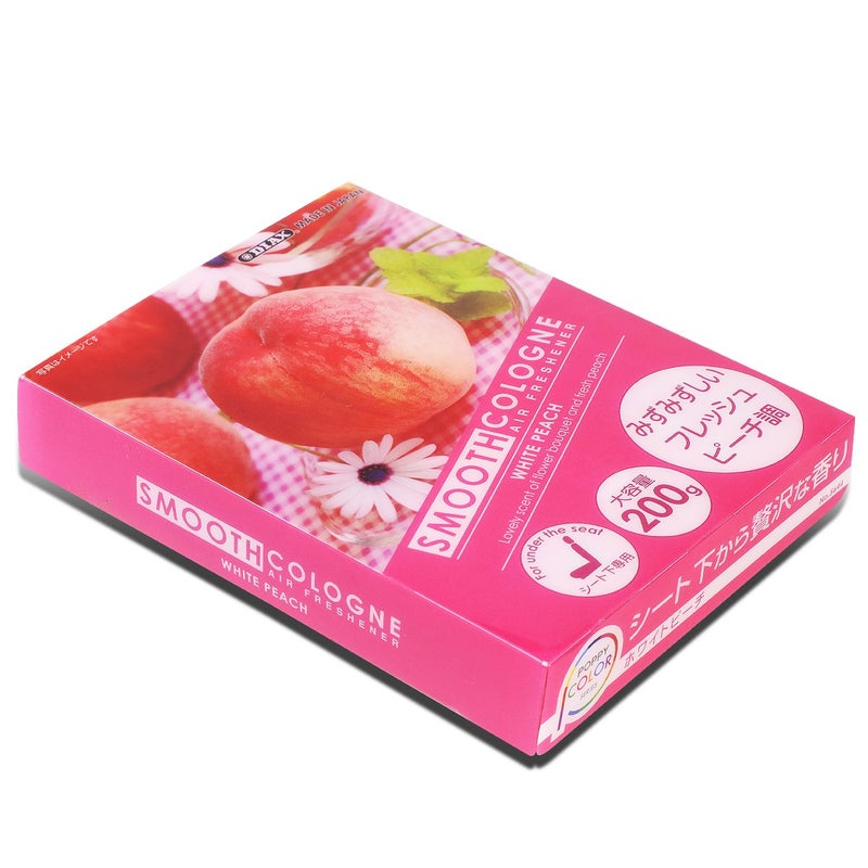 Auto Dynasty Smooth Cologne Gel Based White Peach Scent Japanese UnderTheCar Air RefresherOdor Eliminator Brick Pink - Image 3
