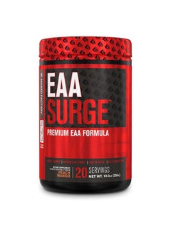 Eaa Surge Essential Amino Acids Powder Eaas & Bcaa Intra Workout Supplement W /Lcitrulline Taurine & More For Muscle Building Strength Endurance Recovery Peach Mango 20Sv