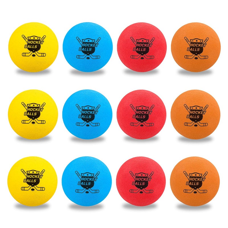 Pandahero 12-Pack Mini Hockey Foam Balls For Indoor Floor & Knee  Soft Street Hockey Balls Party Favors  Toys & Gifts For Boys 8-12 - Image 1