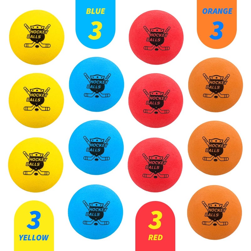 Pandahero 12-Pack Mini Hockey Foam Balls For Indoor Floor & Knee  Soft Street Hockey Balls Party Favors  Toys & Gifts For Boys 8-12 - Image 3