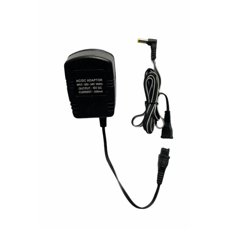 Upix 6V 500mA Power Adapter (with DC Pin), Power Supply AC Input 200-240 V for Toys, Cordless Phones, CCTV Camera, Solar Light, Modem, LCD/LED Monitor, TV Tuner Card, Modem, Router, Weighing Scale - Image 1