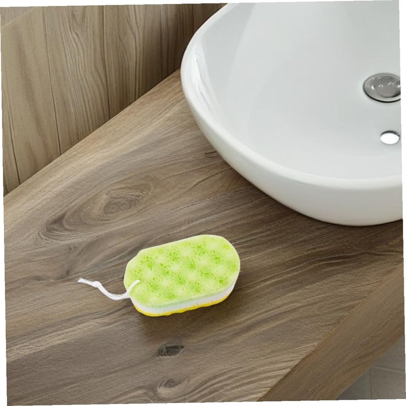 SHOWERORO 3pcs Bath Shower Sponge Set – Exfoliating Loofah Body Scrubbers for Deep Cleaning – Soft Mesh Bath Sponges for Skin Types, Reusable Shower Scrubbers for Daily Bathing - Image 5