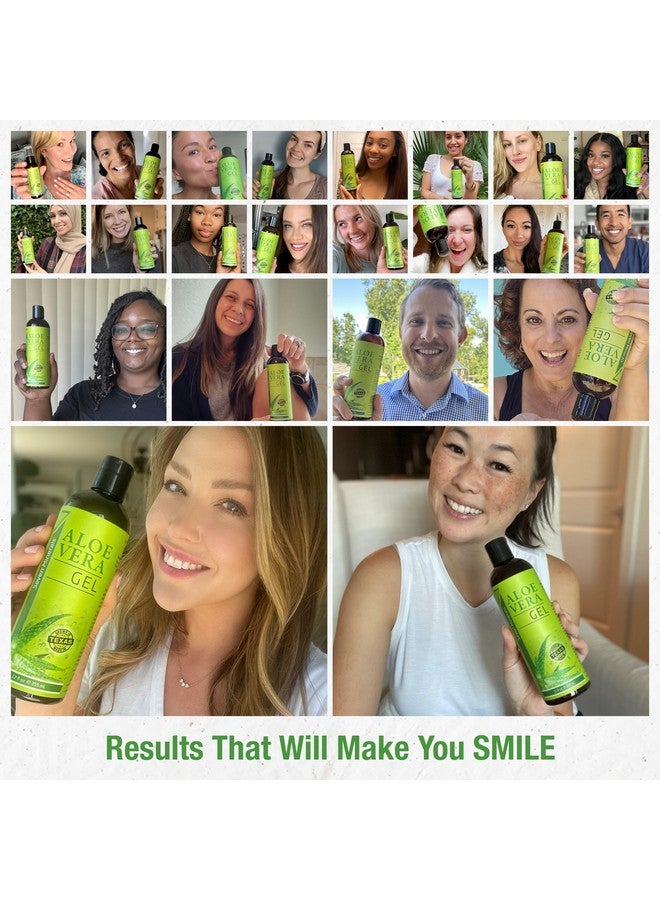 Seven Minerals Organic Aloe Vera Gel From Freshly Cut 100% Pure Aloe - Big 12Oz - Highestquality, Texas Grown, Vegan, Unscented - For Face, Skin, Hair, Sunburn Relief - Image 4