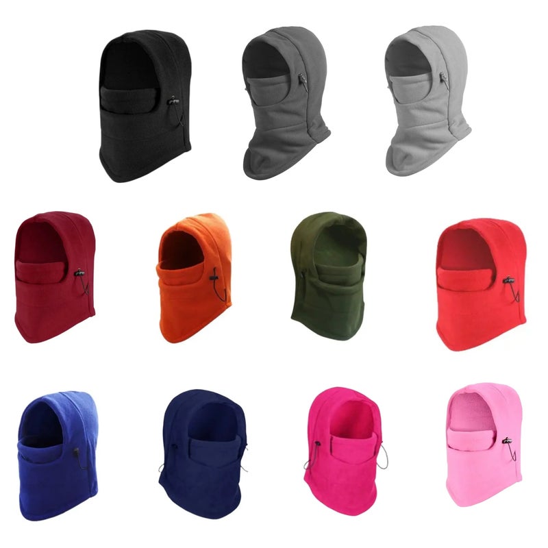 Balaclava Hood Ski Face Mask Neck Warmer Winter Fleece Hat for Women and Men - Image 3