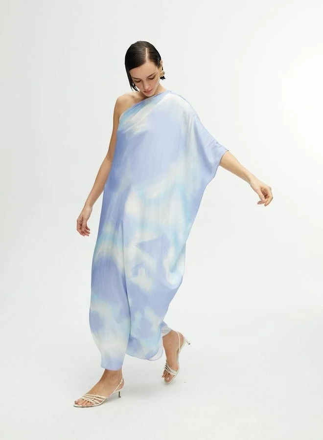 Nocturne Abstract One-Shoulder Dress