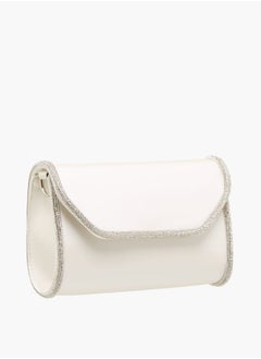 Flora Bella By Shoexpress Women Embellished Crossbody Bag with Detachable Chain Strap and Flap Closure Ramadan Collection  - Image 3