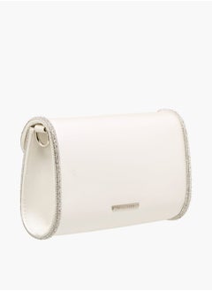 Flora Bella By Shoexpress Women Embellished Crossbody Bag with Detachable Chain Strap and Flap Closure Ramadan Collection  - Image 4