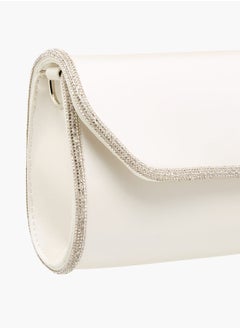 Flora Bella By Shoexpress Women Embellished Crossbody Bag with Detachable Chain Strap and Flap Closure Ramadan Collection  - Image 5