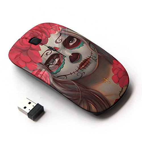 KOOLmouse [ Optical 2.4G Wireless Mouse [ Candy Skull Woman Pink Pretty ] - Image 1