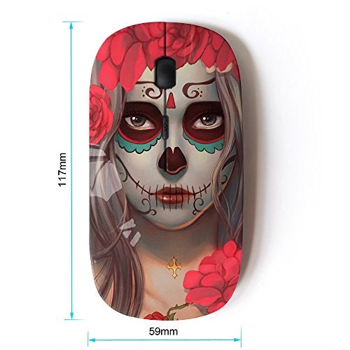 KOOLmouse [ Optical 2.4G Wireless Mouse [ Candy Skull Woman Pink Pretty ] - Image 2