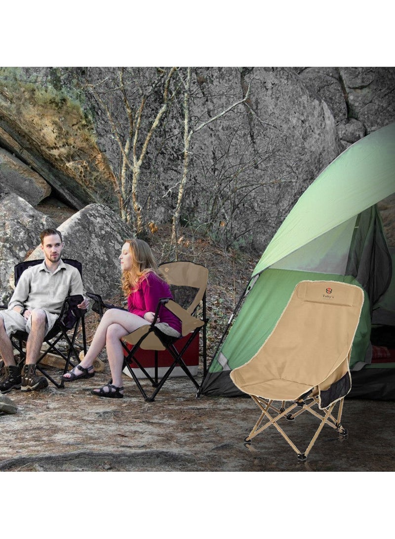 Toby's Tobys New Outdoor Aluminum Alloy Travel Foldable Camping Chair With High back Rest Fishing Chair Portable Beach Chair - Image 3