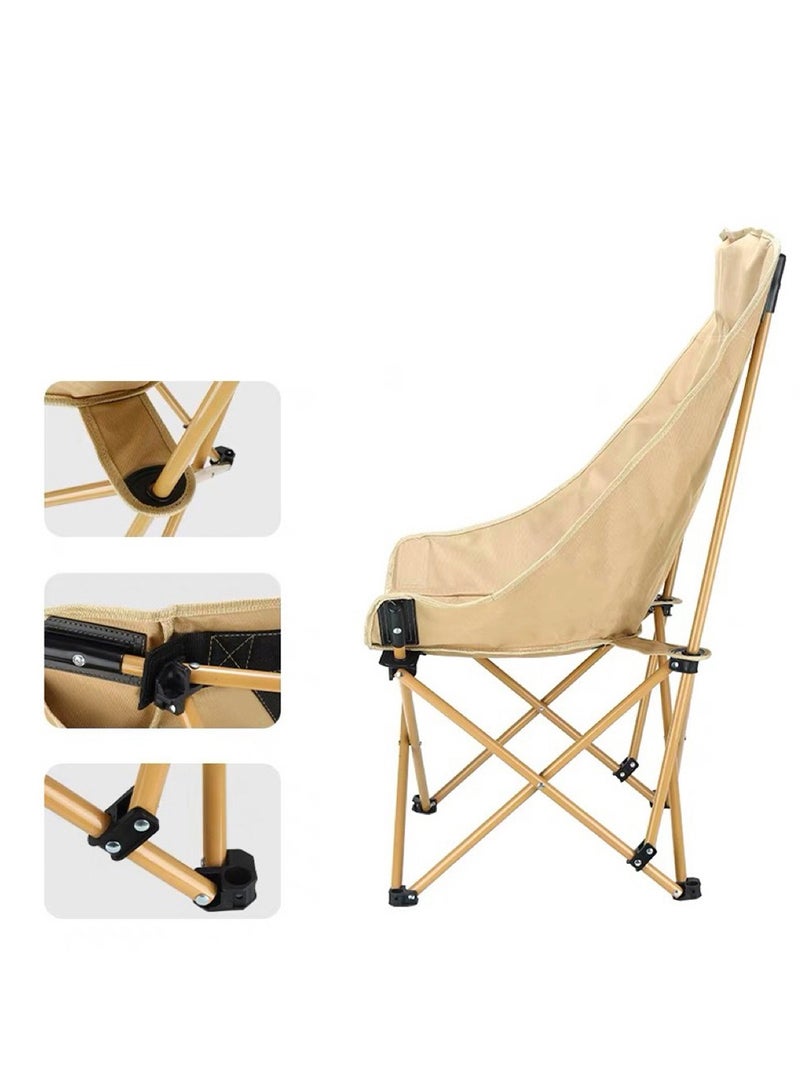 Toby's Tobys New Outdoor Aluminum Alloy Travel Foldable Camping Chair With High back Rest Fishing Chair Portable Beach Chair - Image 5