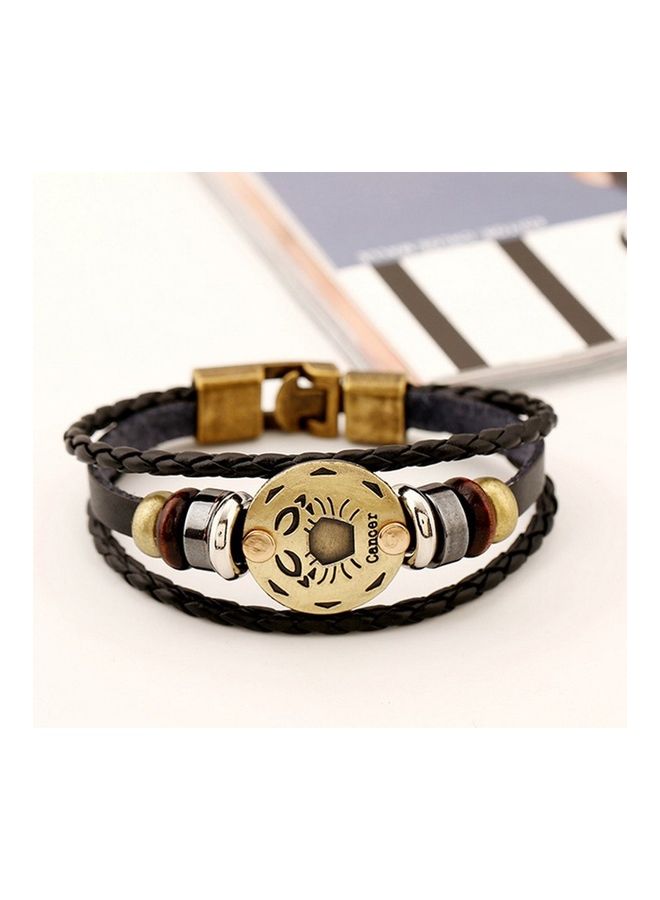 سوار من الجلد بتصميم 12 برج فلكي - Image 1