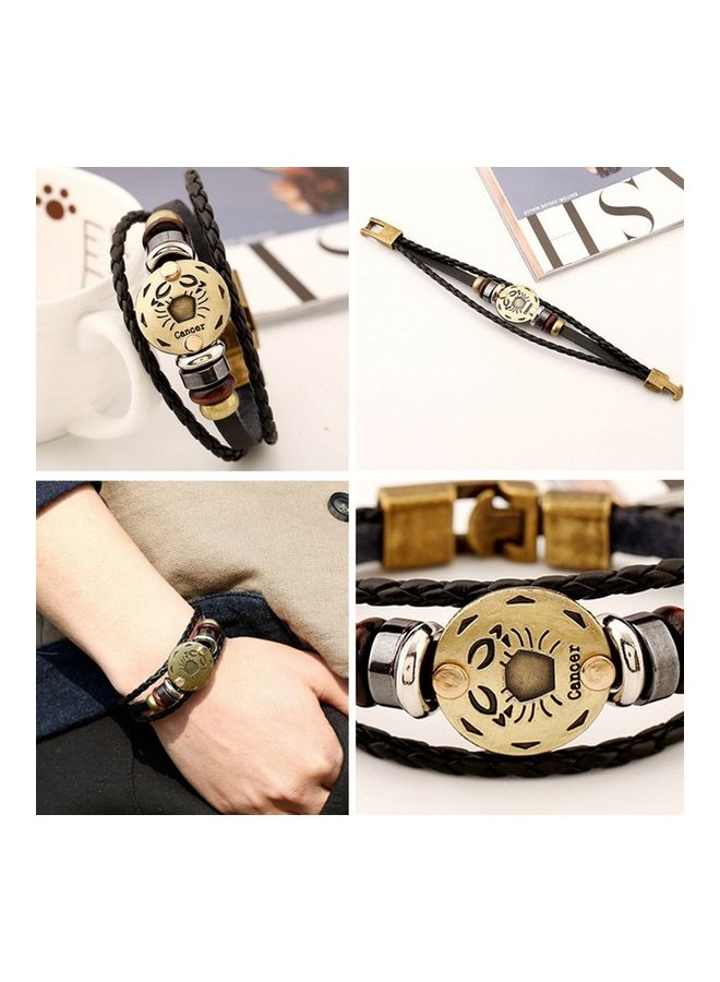 سوار من الجلد بتصميم 12 برج فلكي - Image 4