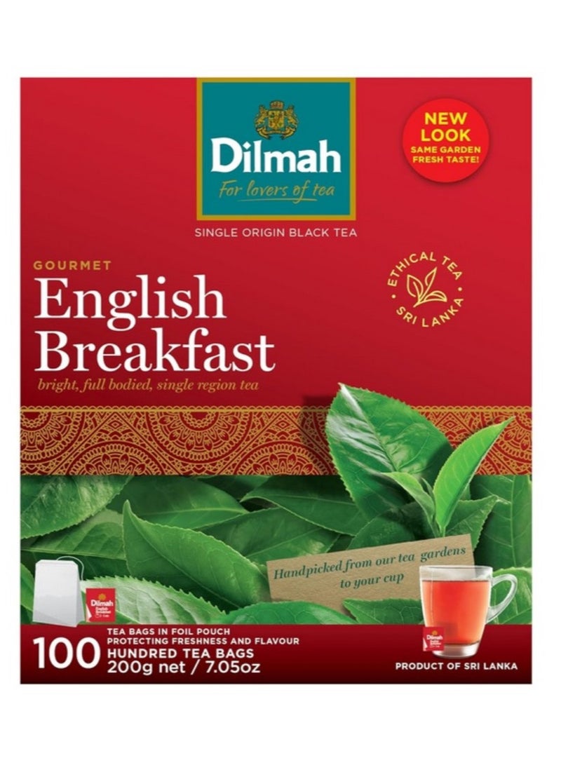 ديلما - شاي الإفطار الإنجليزي - 100 كيس - 200 جرام