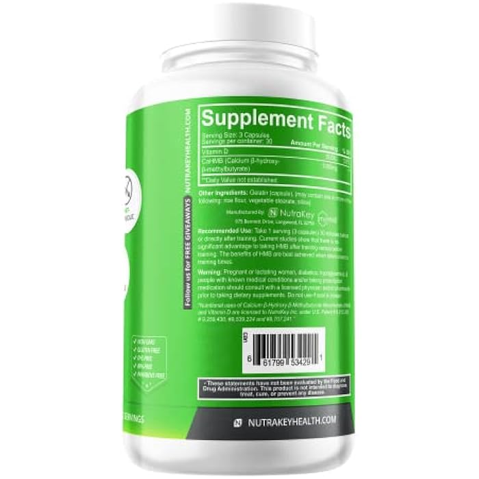 NutraKey HMB Capsules, 90 Count - Image 2