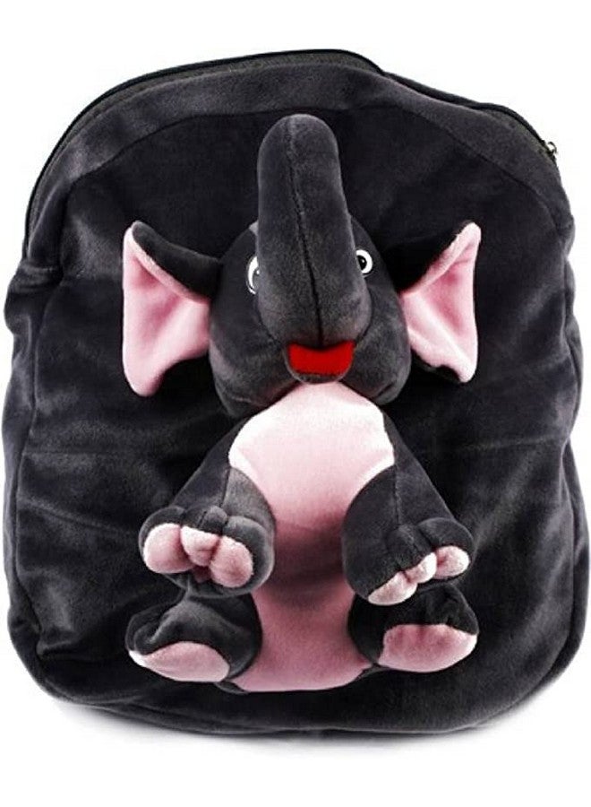 blue tree Cute Kids Backpack Toddler Bag Plush Animal Cartoon Mini Travel Bag for Baby Girl Boy 1-6 Years (Blue Cat-Full Body Elephant) - Image 3