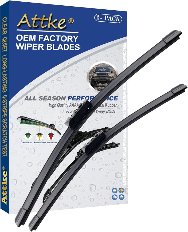 ATTKE OEM Quality Front Windshield Wiper Blades, Factory Replacement Toyota CHR 2016-2021 Subaru Impreza 2017-2021 (26"+16" Wiper Blades)） - Image 1