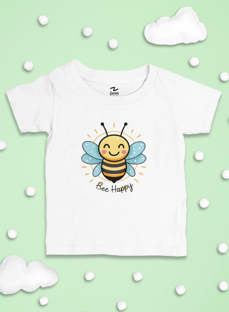 ZOOM Bee Happy Trendy T-Shirt For Kids