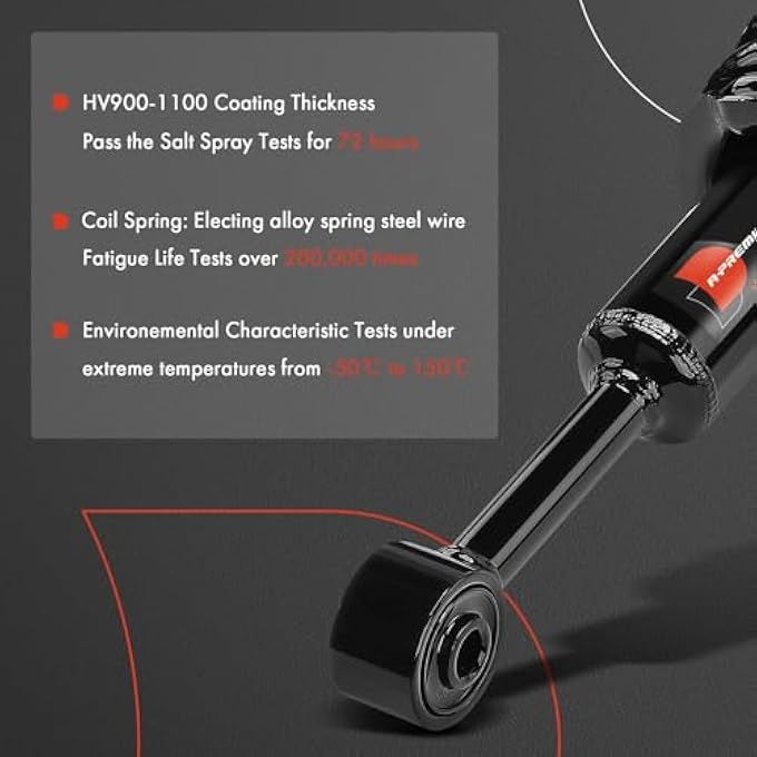 A-Premium Front Pair 2 Complete Strut And Coil Spring Assembly Compatible With Toyota Tacoma 20162023 4Wd Driver And Passenger Side Replace 28920858 - Image 5