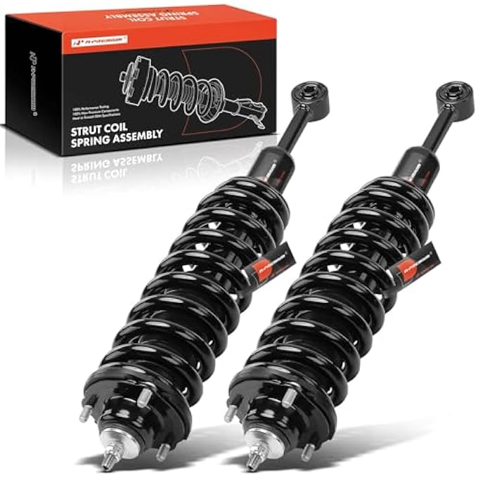 A-Premium Front Pair 2 Complete Strut And Coil Spring Assembly Compatible With Toyota Tacoma 20162023 4Wd Driver And Passenger Side Replace 28920858 - Image 1