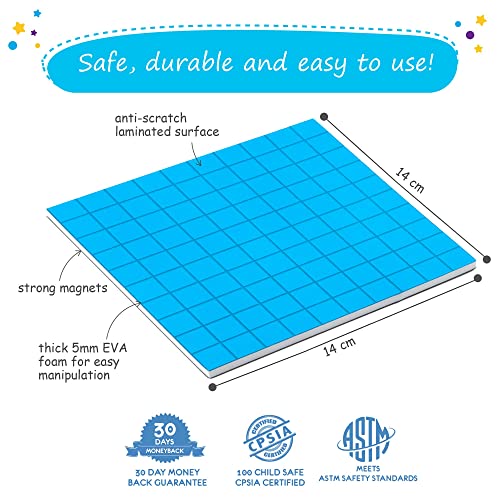 Simply magic 131 PCS Jumbo Magnetic Base Ten Blocks for Math - Place Value Blocks, Base 10 Math Manipulatives K-3, Number Blocks, Math Counters for Kids, Math Cubes, Counting Blocks, Kindergarten 1st 2nd 3rd Grade - Image 5