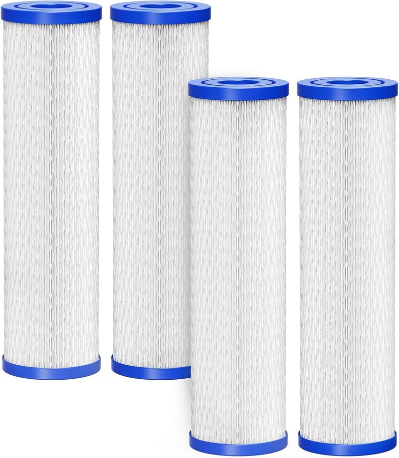 MQUPIN Water Filter Cartridge Replacement Carbon, Water Filter System Replacement Filter Cartridges for 4-Stage Max Flow Claryum Under Sink Water Filtration System 10x2.5inch - Image 1