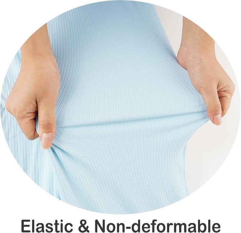 Viviland Jersey Swaddle Blanket, Ultra Soft Stretchy Receiving Blanket, Baby Boy Newborn Swaddle Wrap, 40 x 30 inches, 2 Pcs, Elephant - Image 4