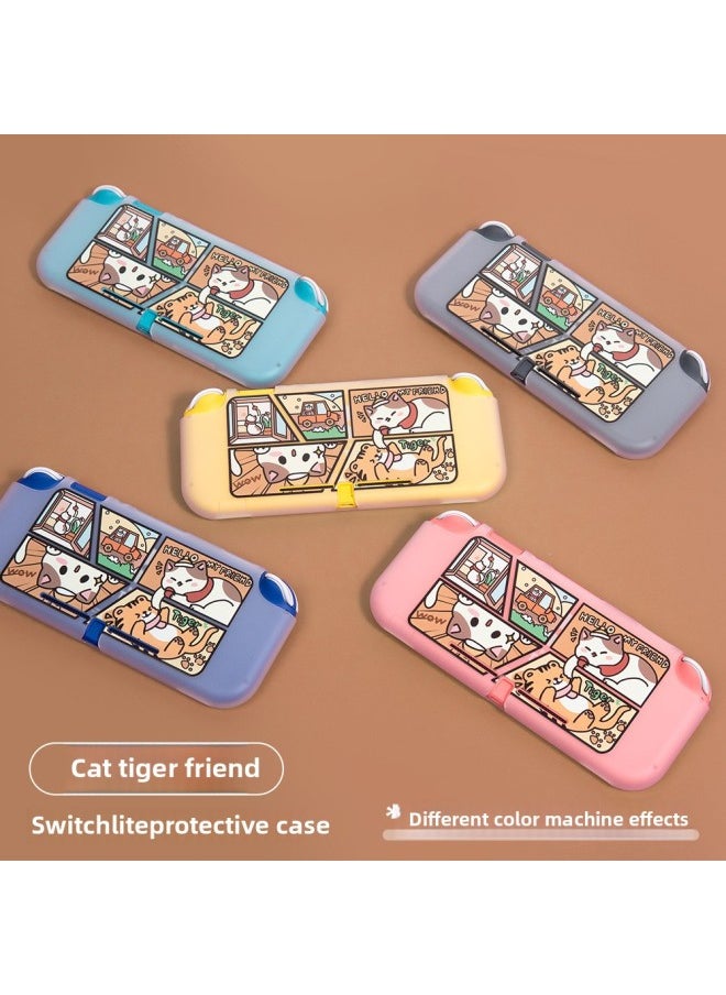 Mona Switchlite Protective Case Nintendo Switchlite Handset Protective Case Soft Case Nslite Case-Model:[Lite Version] Cat Tiger Friends