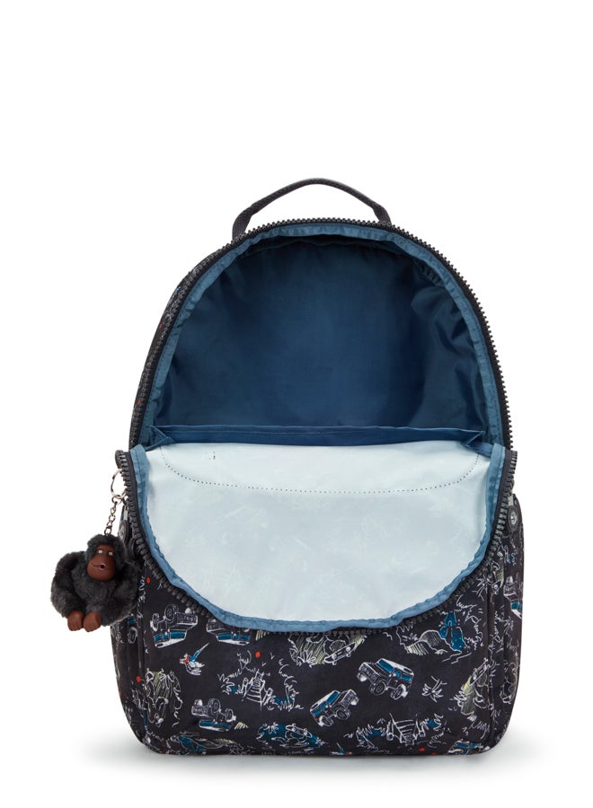 kipling Large backpack (with laptop compartment) Unisex Jungle Fun Race Seoul Lap - Image 3