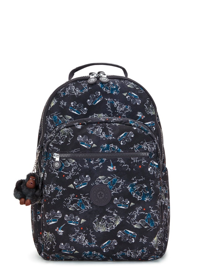 kipling Large backpack (with laptop compartment) Unisex Jungle Fun Race Seoul Lap - Image 1