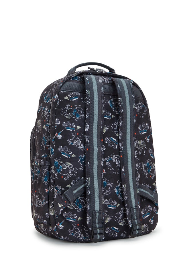 kipling Large backpack (with laptop compartment) Unisex Jungle Fun Race Seoul Lap - Image 2