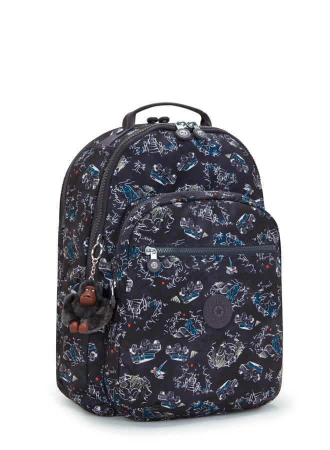 kipling Large backpack (with laptop compartment) Unisex Jungle Fun Race Seoul Lap - Image 4