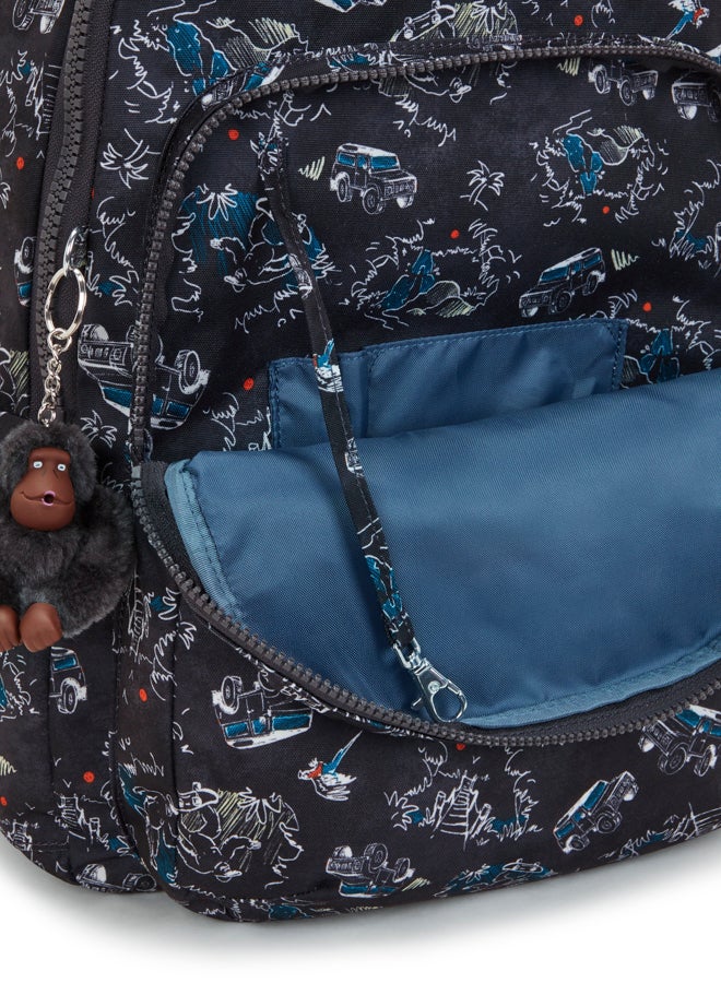 kipling Large backpack (with laptop compartment) Unisex Jungle Fun Race Seoul Lap - Image 5