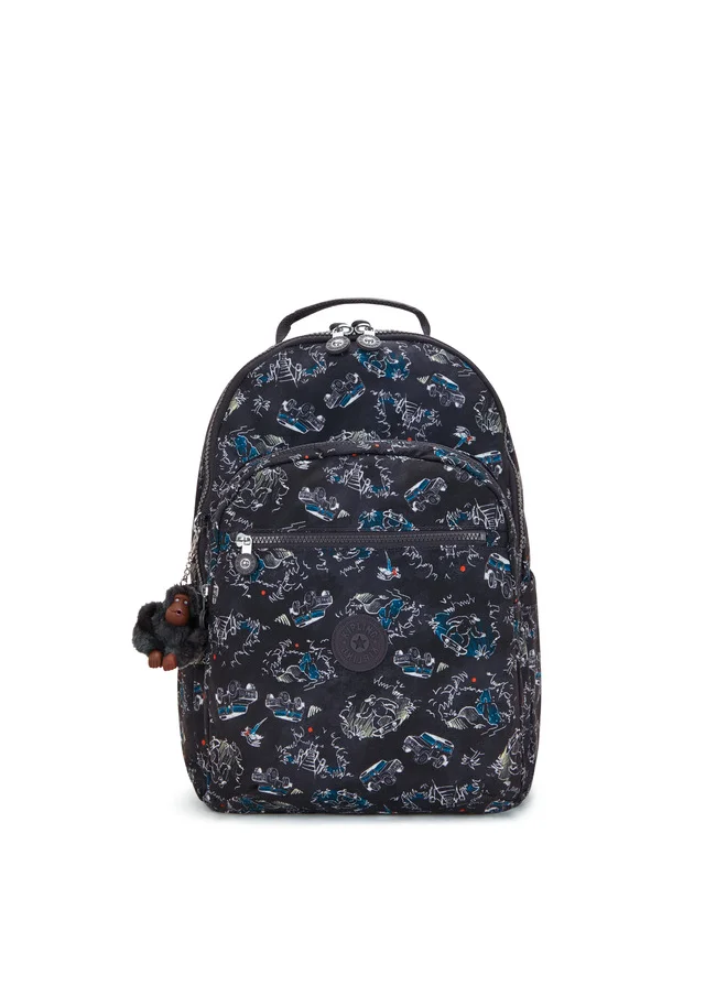 كيبلينغ Seoul Lap Jungle Fun Race Large Backpack