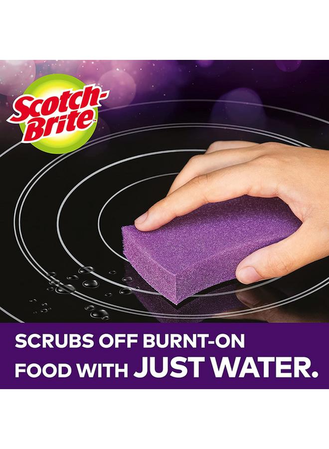 Scotch Brite Scratch Free and Chemical Free Cleaning Glass Cooktop Pad Purple - Image 4
