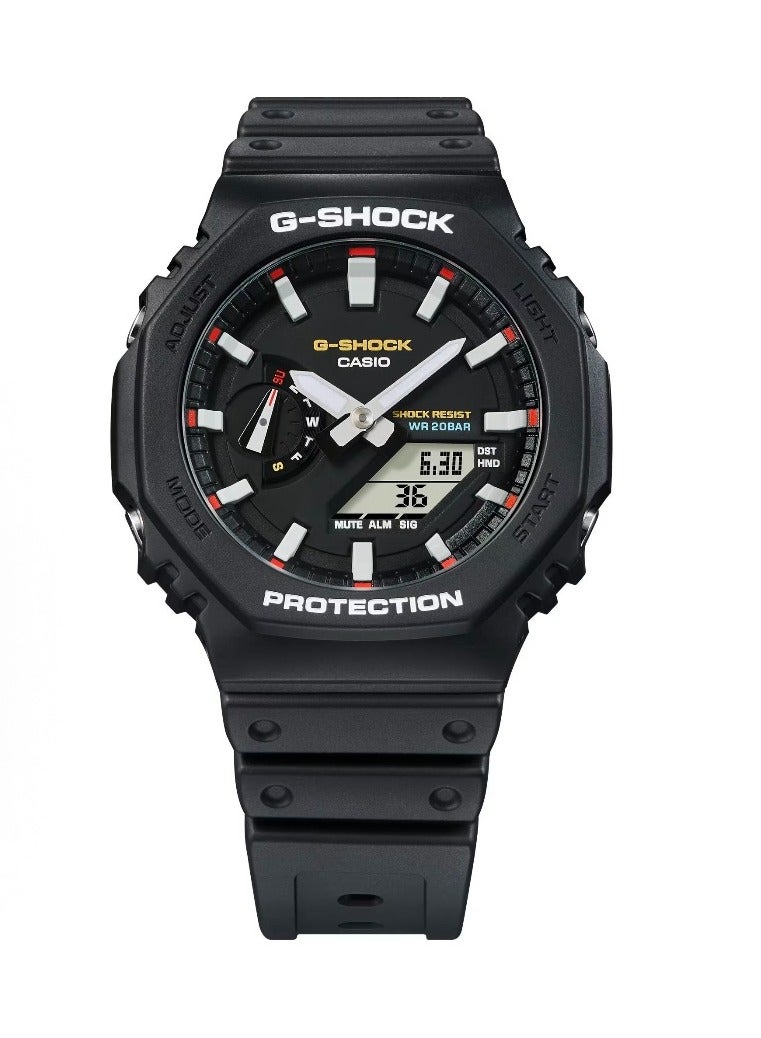 CASIO Casio LCD/pointer double display series waterproof depth of 200 meters Shi Ying movement resin strap Japanese and Korean watches men and women with the same black dial. - Image 3