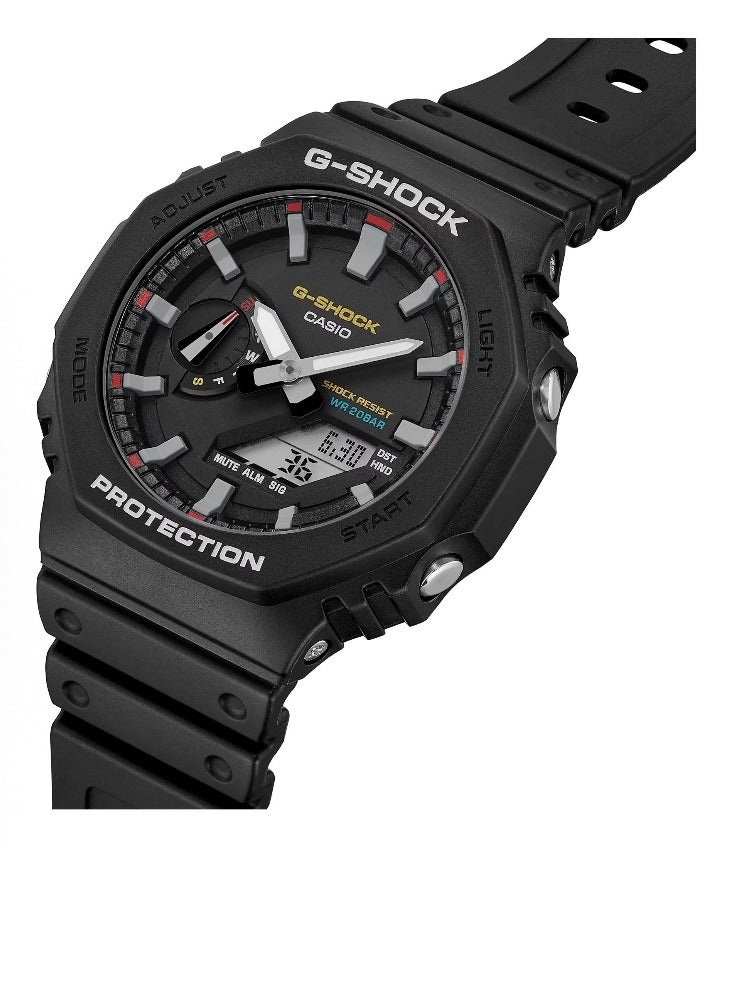 CASIO Casio LCD/pointer double display series waterproof depth of 200 meters Shi Ying movement resin strap Japanese and Korean watches men and women with the same black dial. - Image 4